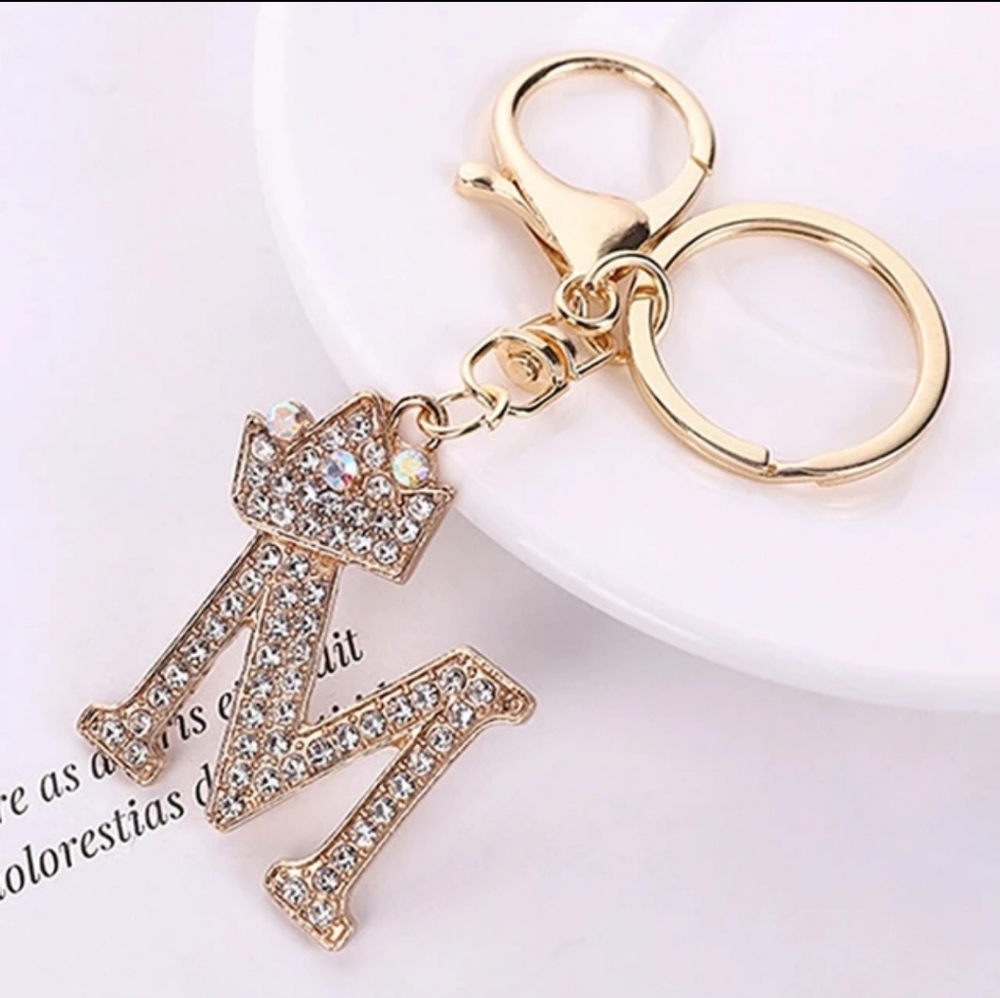 Crowned Letter Charm/Keychain